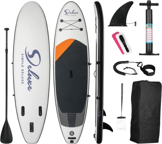 Inflatable Stand Up Paddle Board – Simple Deluxe Premium SUP for All Skill Levels, Paddle Boards for Youth & Adults Inflatable Stand Up Paddle Board – Simple Deluxe Premium SUP for All Skill Levels, Paddle Boards for Youth & Adults