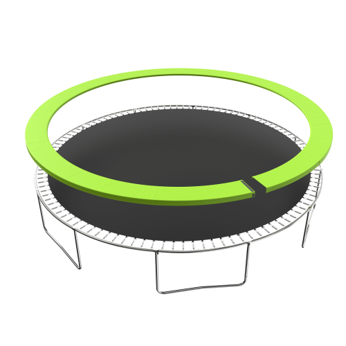 Trampoline Replacement Pad, 16FT Trampoline Spring Cover, No Holes for Poles, Water-Resistant Universal Round Trampoline Accessories Safety Pad