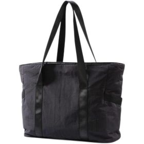 Women's Handbag Large Capacity Shoulder Bag With Yoga Mat Buckle (Option: Black-36to55L)
