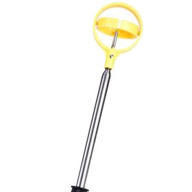 8-section Antenna Pole Stainless Steel Ball Picker (Color: Yellow)