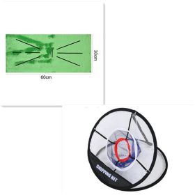 Golf Swing Hitting Mat Family Indoor Mat Thickening Practice Mat (Option: Set)