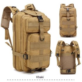Off-Road Large Capacity Hiking Backpack Men's Multi-functional (Color: Khaki)