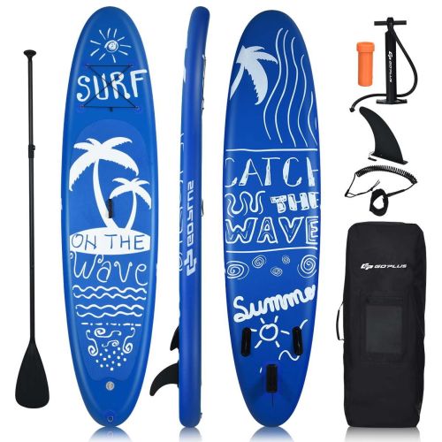 Goplus 10' Inflatable Stand Up Paddle Board 6.5' Thick SUP with Premium Accessorie Goplus 10' Inflatable Stand Up Paddle Board 6.5' Thick SUP with Premium Accessorie