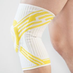 High Elasticity, Breathable, And Pressurized Knee Pads (Option: L-Yellow)