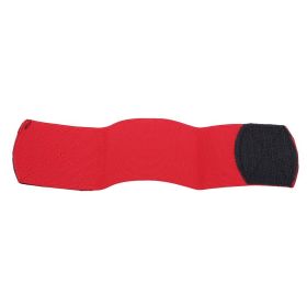 Football Shin Guard Magic Tape Belt (Option: Red-250x65mm)
