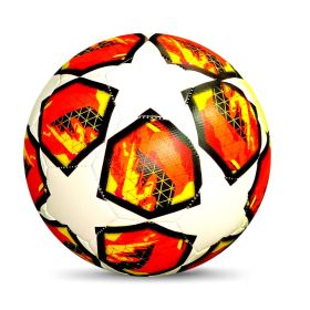 Football Winding Yarn Rubber Lining Color (Option: Flame Red-Ball 5)
